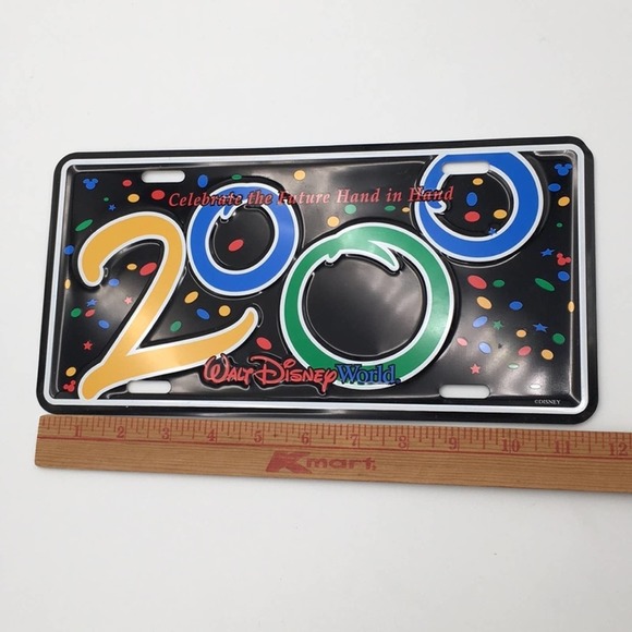 VINTAGE Disney World 2000 license plate NEW cond - Picture 6 of 9